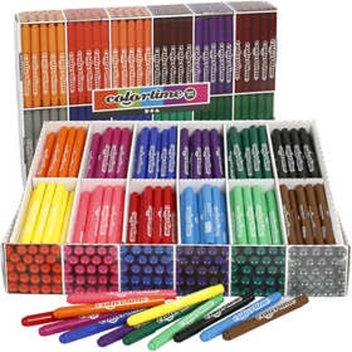 Colortime stift, lijndikte: 5 mm, diverse kleuren, 24x24stuks [HOB-37347]